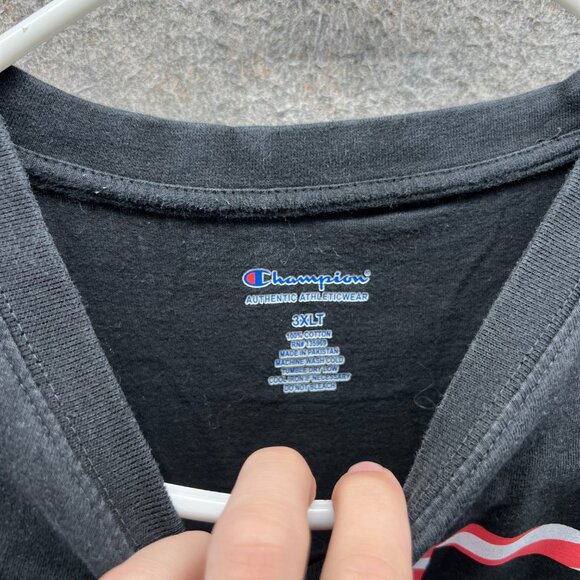 Champion Shirt Mens 3XLT Black Crewneck Athletic Wear USA C USA Graphic - Picture 8 of 10